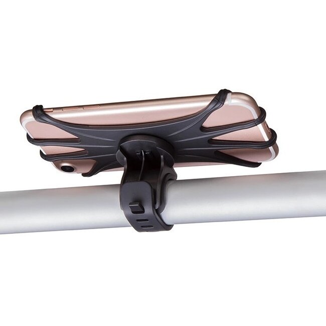 Universele Draaibare Telefoonhouder Fiets - 4 tot 6.5 inch - Zwart
