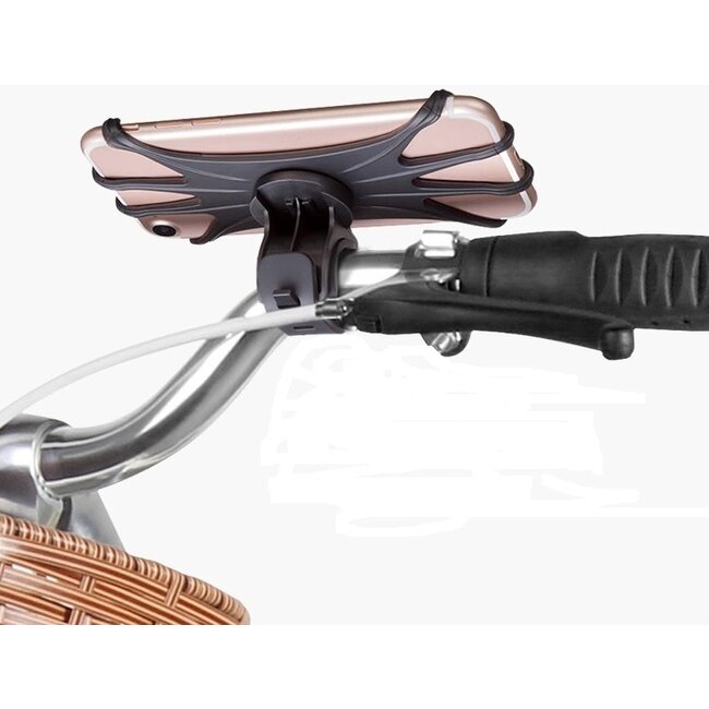 Universele Draaibare Telefoonhouder Fiets - 4 tot 6.5 inch - Zwart