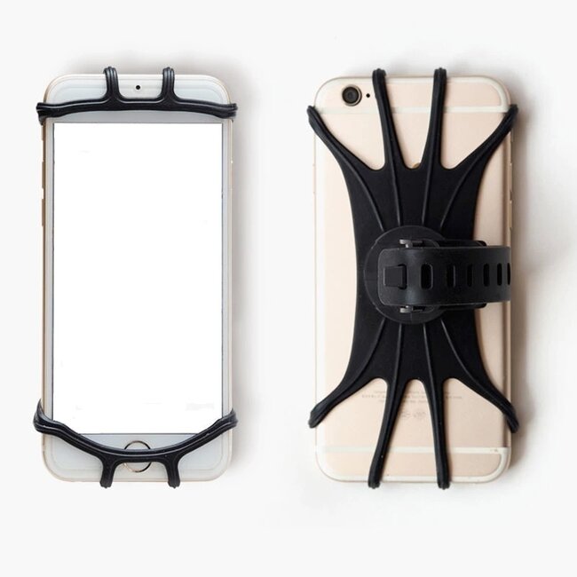 Universele Draaibare Telefoonhouder Fiets - 4 tot 6.5 inch - Zwart