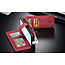 CaseMe - Samsung Galaxy Note 10 hoesje - Wallet Book Case met Ritssluiting - Rood