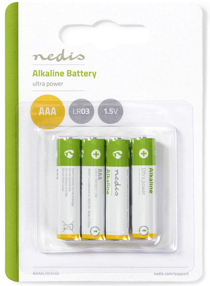 Me opraken goedkeuren Alkaline batterij AAA - 1.5 V - 4 stuks | Case2go.nl