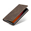 CaseMe - Xiaomi Redmi Note 8 hoesje - Wallet Book Case - Magneetsluiting - Donker Bruin