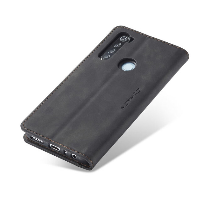 CaseMe - Xiaomi Redmi Note 8 hoesje - Wallet Book Case - Magneetsluiting - Zwart