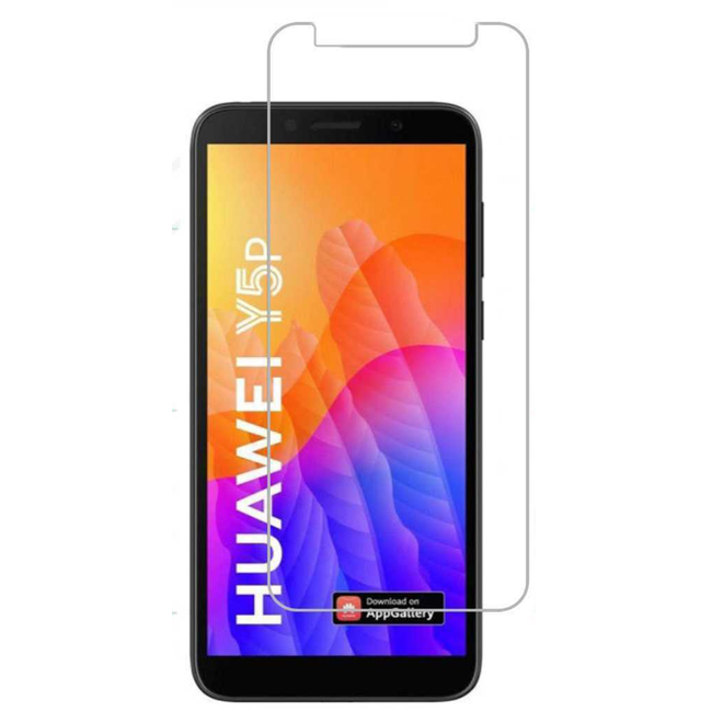 Huawei Y5P Screenprotector - Tempered Glass Screenprotector - Case-Friendly