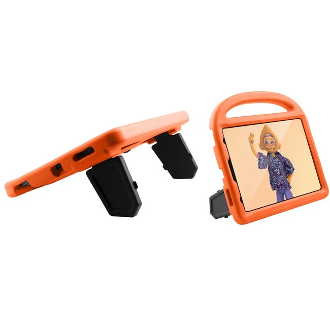 Case2go - Kinderhoes voor de iPad Pro 11 (2018/2020) - Schokbestendige case met handvat - Sparrow Kids Cover - Oranje