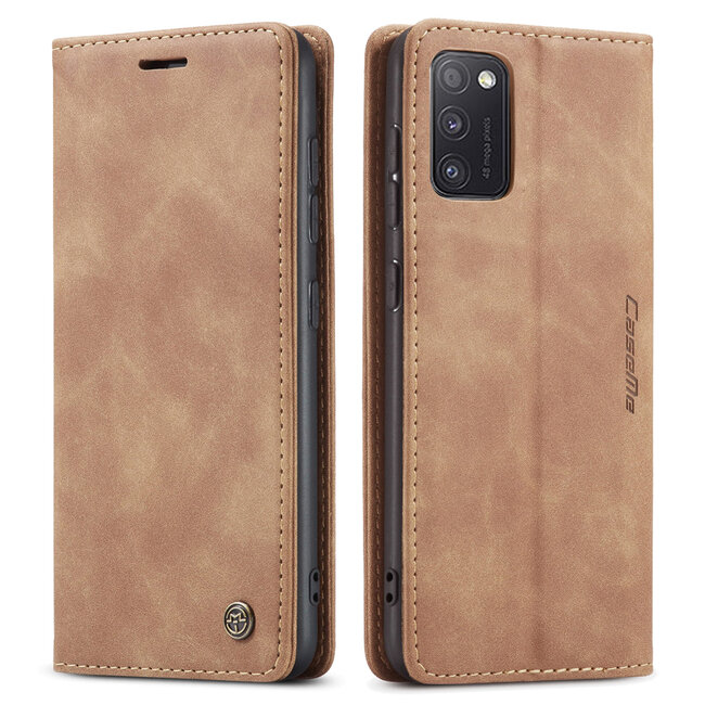 CaseMe - Samsung Galaxy A41 hoesje - Wallet Book Case - Magneetsluiting - Bruin