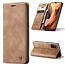 CaseMe - Samsung Galaxy A41 hoesje - Wallet Book Case - Magneetsluiting - Bruin