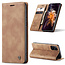 CaseMe - Samsung Galaxy A31 hoesje - Wallet Book Case - Magneetsluiting - Bruin