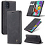 CaseMe - Samsung Galaxy A51 hoesje - Wallet Book Case met Ritssluiting - Zwart