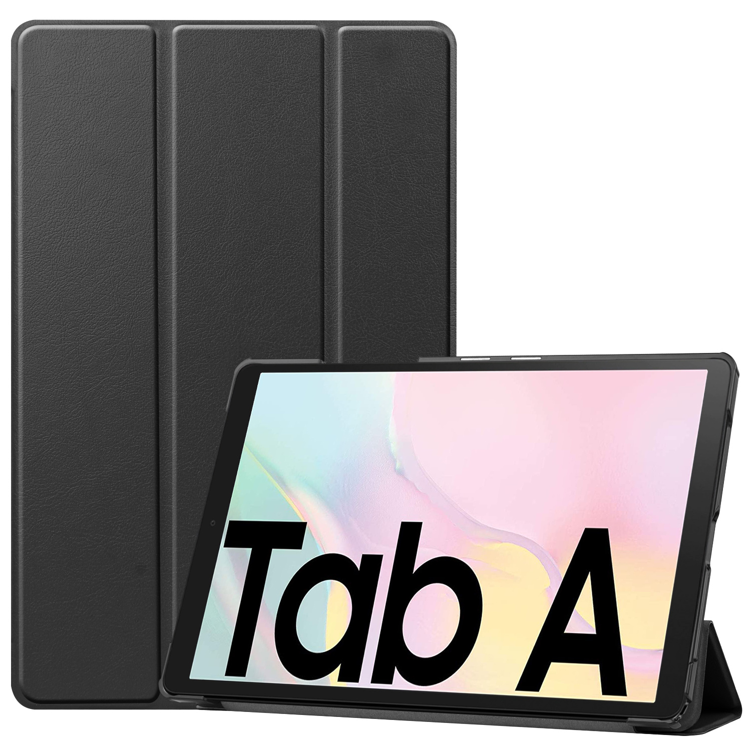 Samsung Galaxy Tab A7 (2020) hoes Tri-Fold Book Case - Zwart | Case2go.nl