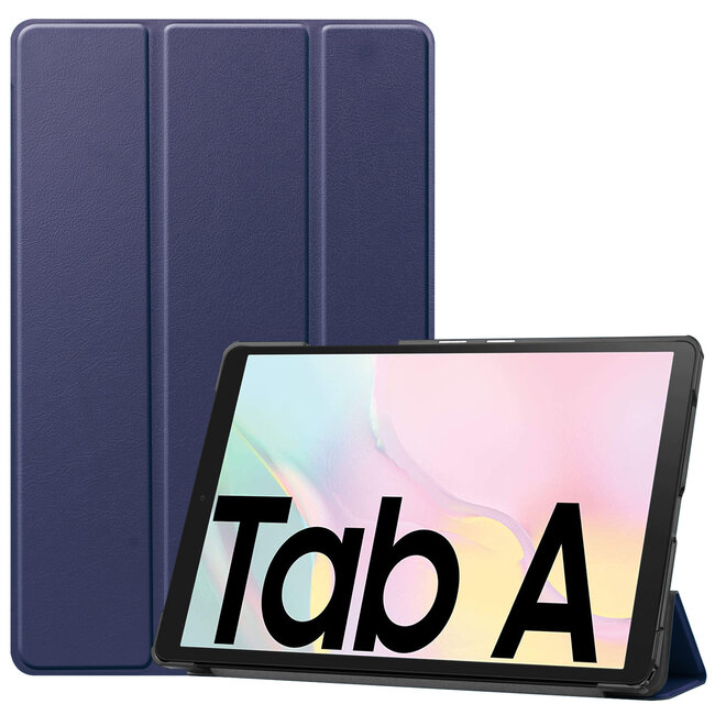 Case2go - Hoes voor de Samsung Galaxy Tab A7 (2020) - Tri-Fold Book Case - Donker Blauw