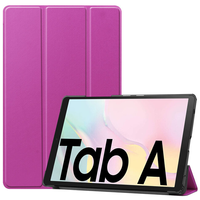 Case2go - Hoes voor de Samsung Galaxy Tab A7 (2020) - Tri-Fold Book Case - Paars