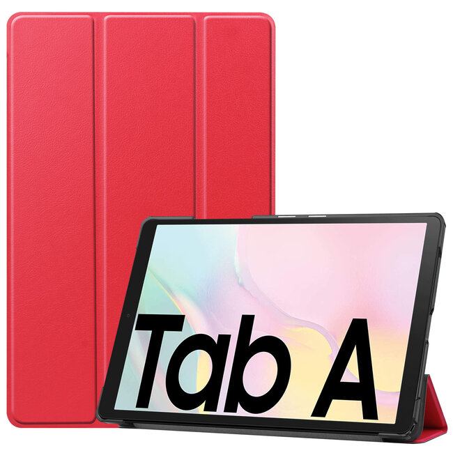 Case2go - Hoes voor de Samsung Galaxy Tab A7 (2020) - Tri-Fold Book Case - Rood