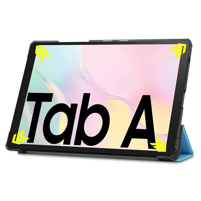 Case2go - Hoes voor de Samsung Galaxy Tab A7 (2020) - Tri-Fold Book Case - Licht Blauw