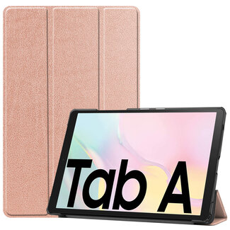Case2go Samsung Galaxy Tab A7 (2020) hoes - Tri-Fold Book Case - Rosé Goud