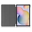 Case2go - Hoes voor de Samsung Galaxy Tab A7 (2020) - Tri-Fold Book Case - Witte Bloesem