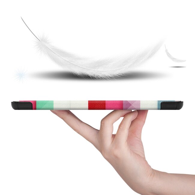 Case2go - Hoes voor de Samsung Galaxy Tab A7 (2020) - Tri-Fold Book Case - Blocks
