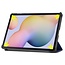 Case2go - Hoes voor de Samsung Galaxy Tab S7 (2020) - Tri-Fold Book Case - Donker Blauw