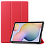 Case2go Samsung Galaxy Tab S7 Hoes (2020) - Tri-Fold Book Case - Rood