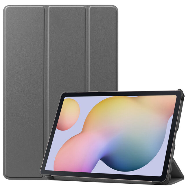 Case2go - Hoes voor de Samsung Galaxy Tab S7 (2020) - Tri-Fold Book Case - Grijs