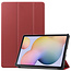 Case2go - Hoes voor de Samsung Galaxy Tab S7 (2020) - Tri-Fold Book Case - Donker Rood