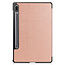 Case2go - Hoes voor de Samsung Galaxy Tab S7 (2020) - Tri-Fold Book Case - Rosé Goud