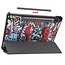 Case2go - Hoes voor de Samsung Galaxy Tab S7 (2020) - Tri-Fold Book Case - Graffiti