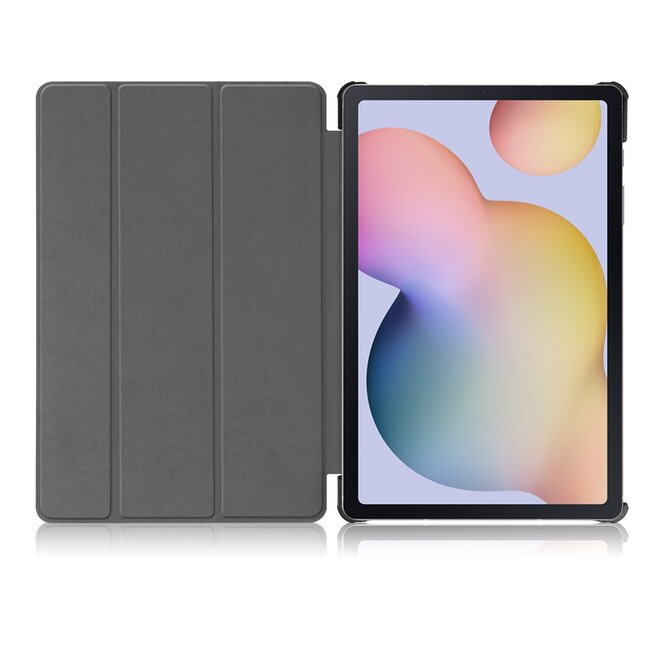 Case2go - Hoes voor de Samsung Galaxy Tab S7 (2020) - Tri-Fold Book Case - Witte Bloesem