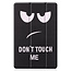 Case2go - Hoes voor de Samsung Galaxy Tab S7 (2020) - Tri-Fold Book Case - Don't Touch Me