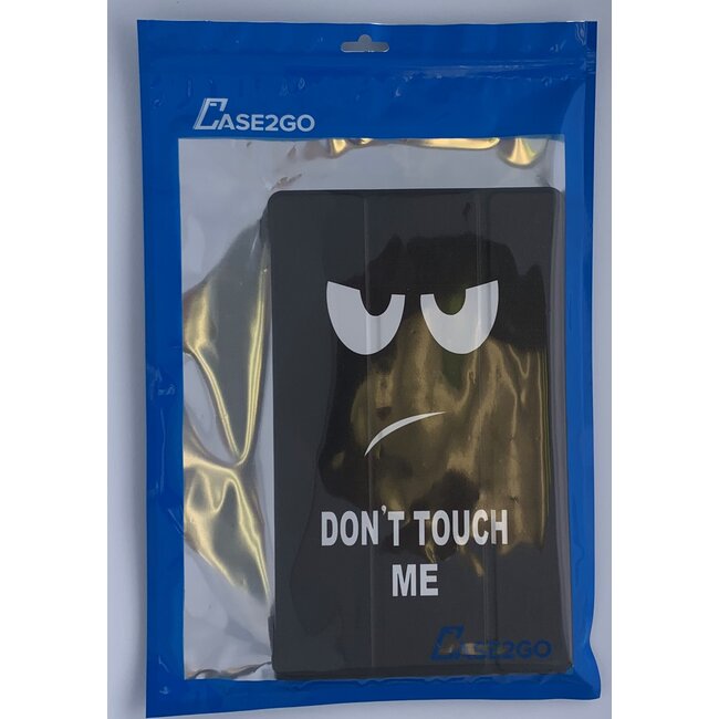 Case2go - Hoes voor de Samsung Galaxy Tab S7 (2020) - Tri-Fold Book Case - Don't Touch Me
