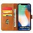 Case2go - Hoesje geschikt voor iPhone Xs Max - Wallet Book Case -  Ruimte voor 3 pasjes - Licht Bruin