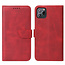 Case2go - Hoesje geschikt voor iPhone 11 Pro Max - Wallet Book Case -  Ruimte voor 3 pasjes - Rood