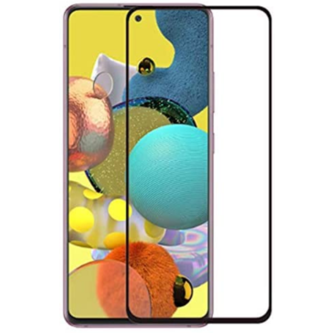 Samsung Galaxy A51 5G Screenprotector - Full Cover Screenprotector - Case-Friendly - Zwart