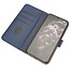 Case2go - Hoesje geschikt voor Samsung Galaxy M01 - Wallet Book Case -  Ruimte voor 3 pasjes - Donker Blauw