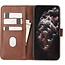 Case2go - Hoesje geschikt voor Samsung Galaxy M01 - Wallet Book Case -  Ruimte voor 3 pasjes - Donker Bruin