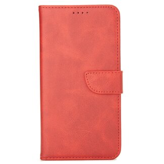 Case2go Case2go - Hoesje geschikt voor Samsung Galaxy M01 - Wallet Book Case -  Ruimte voor 3 pasjes - Rood