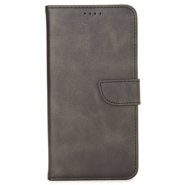 Case2go - Hoesje geschikt voor Huawei P40 Lite - Wallet Book Case -  Ruimte voor 3 pasjes - Zwart