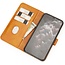 Case2go - Hoesje geschikt voor Sony Xperia 1 II - Wallet Book Case -  Ruimte voor 3 pasjes - Licht Bruin