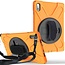 Case2go - Hoes voor Huawei MatePad 10.4 - Hand Strap Armor Case - Oranje