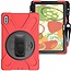 Case2go - Hoes voor Huawei MatePad 10.4 - Hand Strap Armor Case - Rood