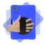 Case2go - Hoes voor Huawei MatePad Pro 10.8 - Hand Strap Armor Case - Blauw