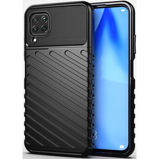 Case2go Case2go - Hoesje geschikt voor Huawei P40 Lite - Schokbestendige TPU Back Cover - Zwart