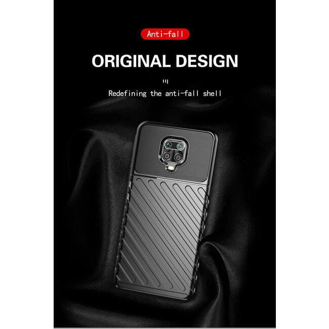 Xiaomi Redmi Note 9S hoesje - Schokbestendige TPU back cover - Zwart