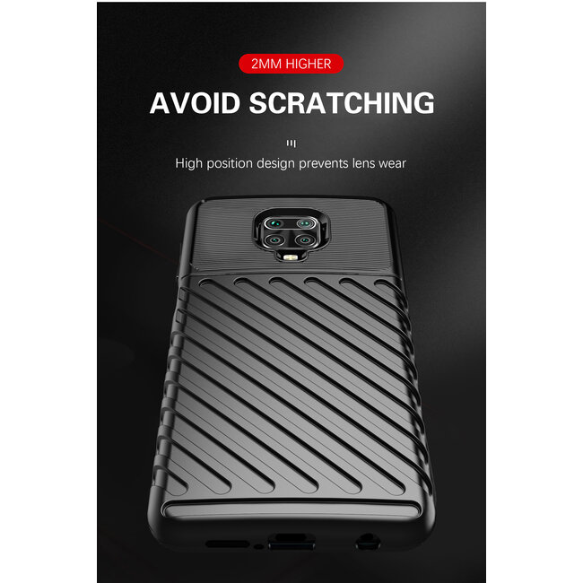 Xiaomi Redmi Note 9S hoesje - Schokbestendige TPU back cover - Zwart
