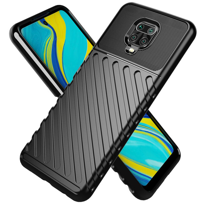 Xiaomi Redmi Note 9S hoesje - Schokbestendige TPU back cover - Zwart