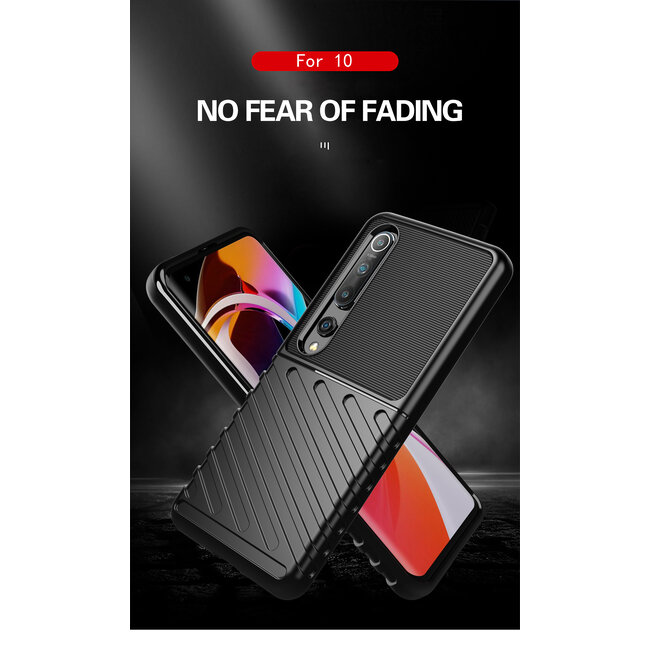 Xiaomi Mi 10 (Pro) hoesje - Schokbestendige TPU back cover - Zwart