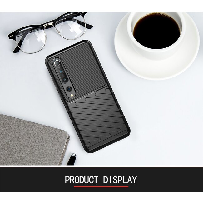 Xiaomi Mi 10 (Pro) hoesje - Schokbestendige TPU back cover - Zwart