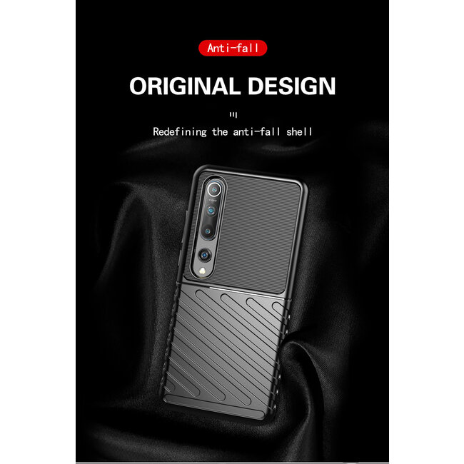 Xiaomi Mi 10 (Pro) hoesje - Schokbestendige TPU back cover - Zwart