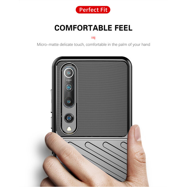Xiaomi Mi 10 (Pro) hoesje - Schokbestendige TPU back cover - Zwart
