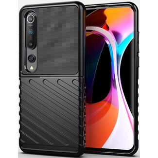 Case2go Case2go - Hoesje geschikt voor Xiaomi Mi 10 - Schokbestendige TPU Back Cover - Zwart